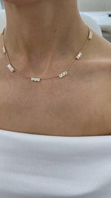 Diamond Chain Necklace 4.5 ct Yellow Gold