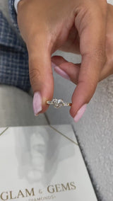 Giralda Engagement Ring 1.2ct TCW, 14K Gold