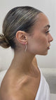 Diamond Threader Earrings 0.5 ct White Gold