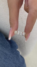 Diamond Band Ring 1.5 ct Yellow Gold