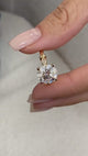 Josie Ring 3.1 ct TCW , Solid Gold 14k