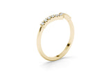 RING V - 14k Gold Lab Grown Ring 0.14 carat D/VS