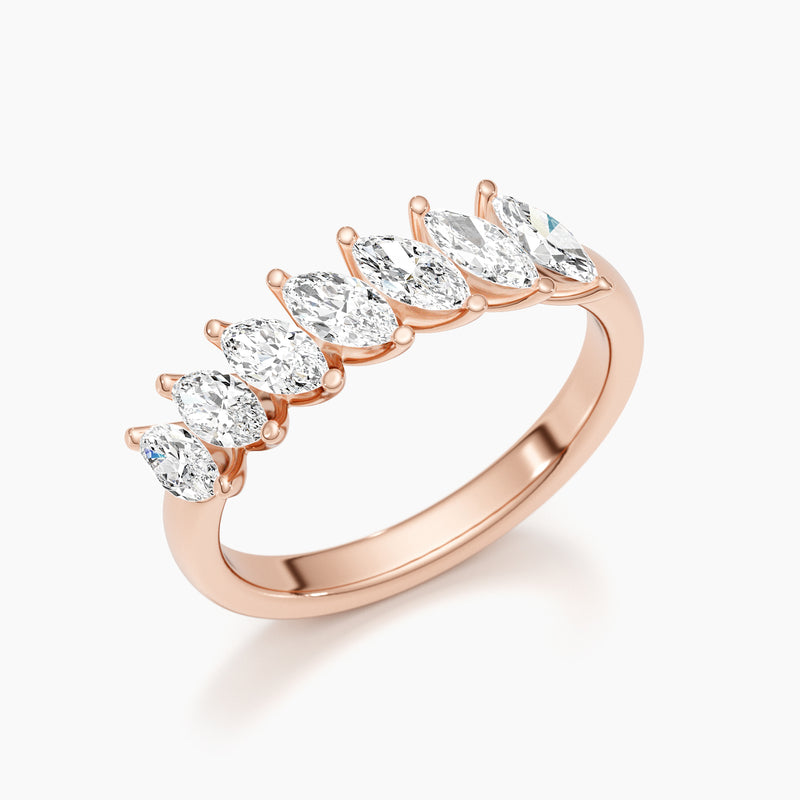 Kailani - 2.1 Carat Wedding Anniversary Half Eternity Ring