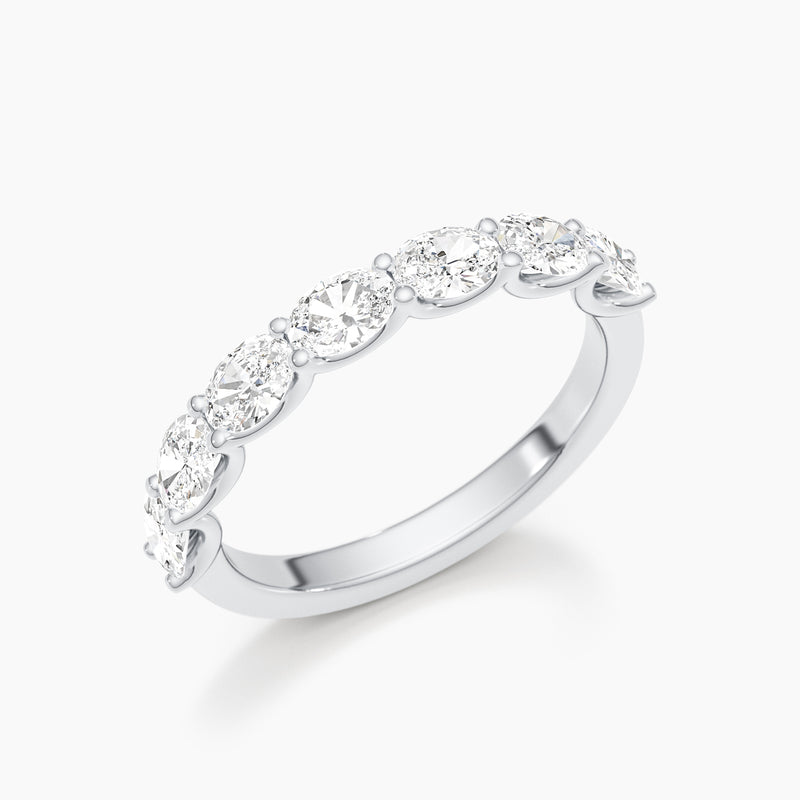 Malia - 1.60 Carat Wedding Anniversary Half Eternity Ring